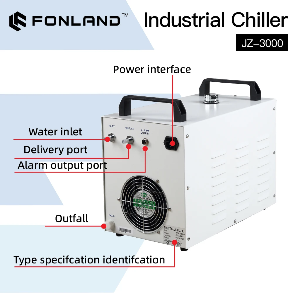 Chiller de Água Industrial FON - Laser Industrial Chiller avaliação e preço